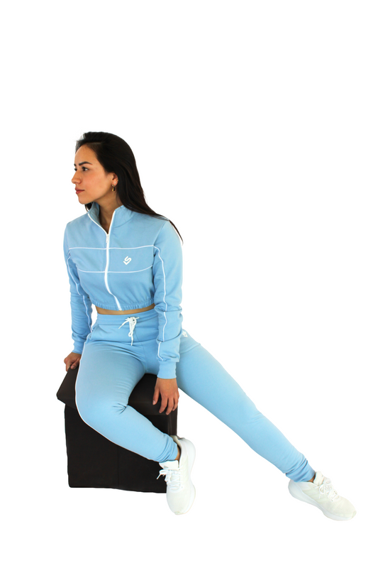 Jogger azul dama