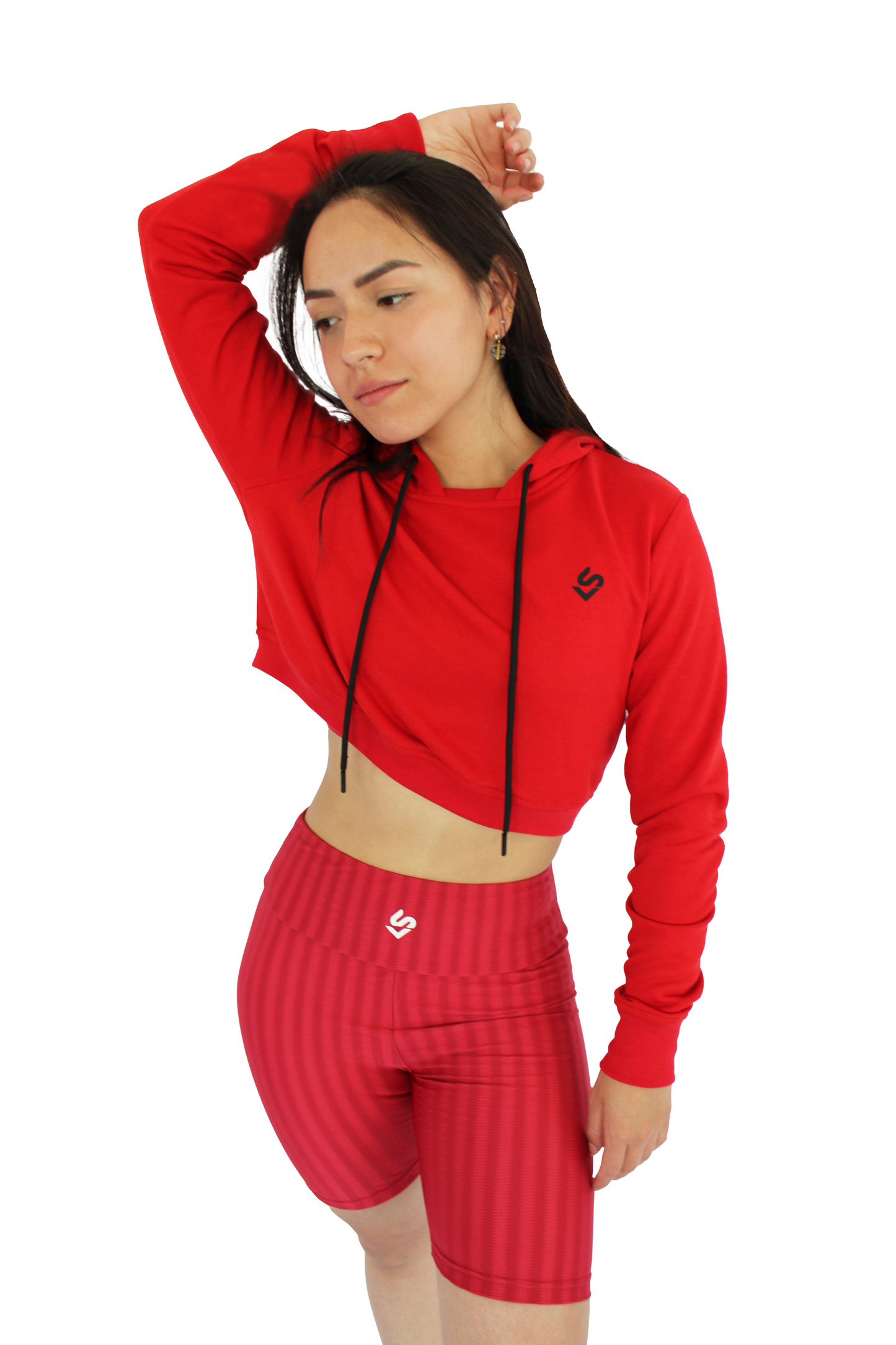 Sudadera Crop top Roja