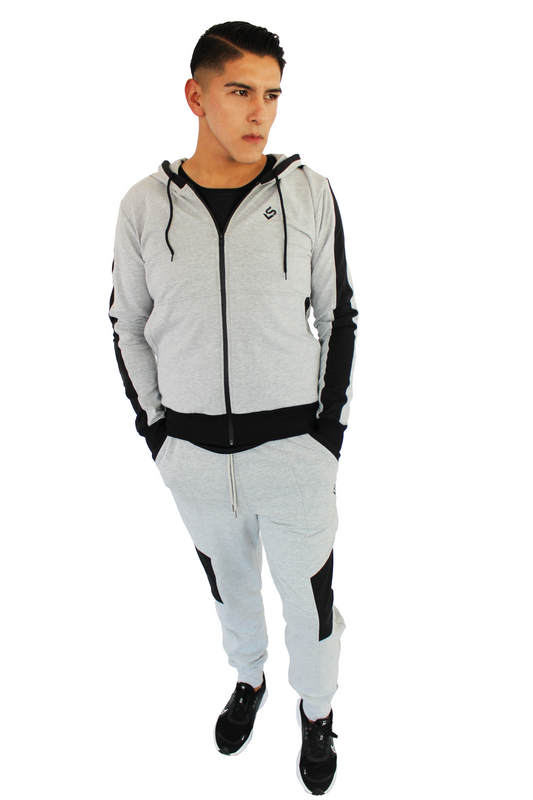 Jogger deportivo  jaspe con negro