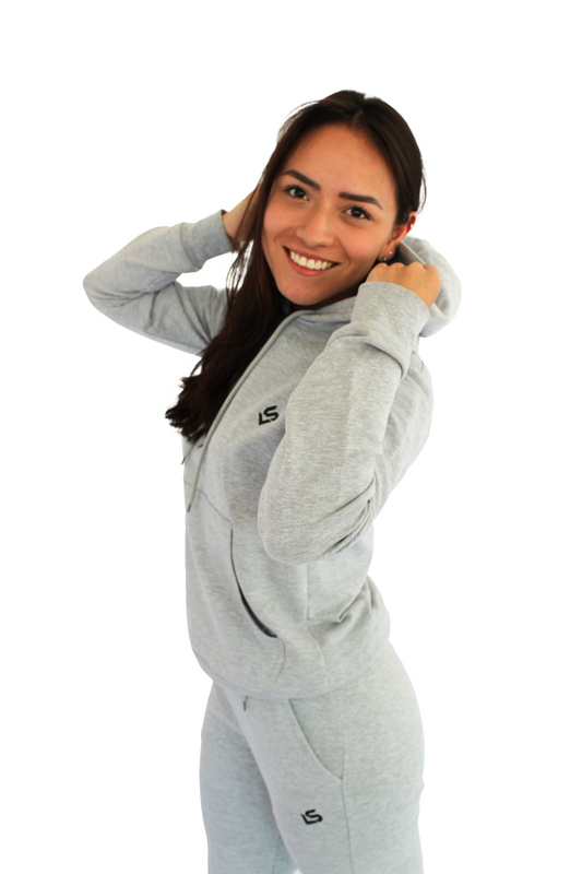 Sudadera dama gris